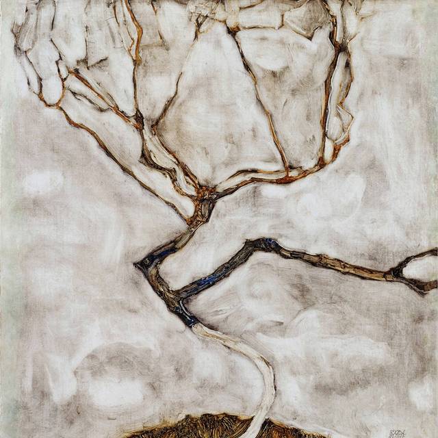 树枝抽象画