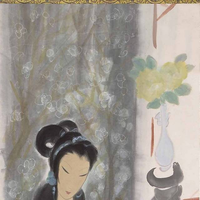 中国风古代女子中式装饰画