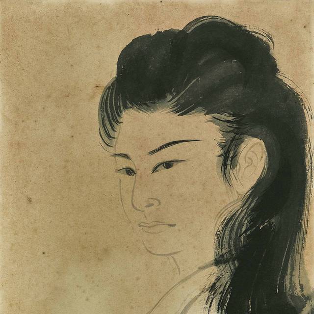 回眸的女人装饰画