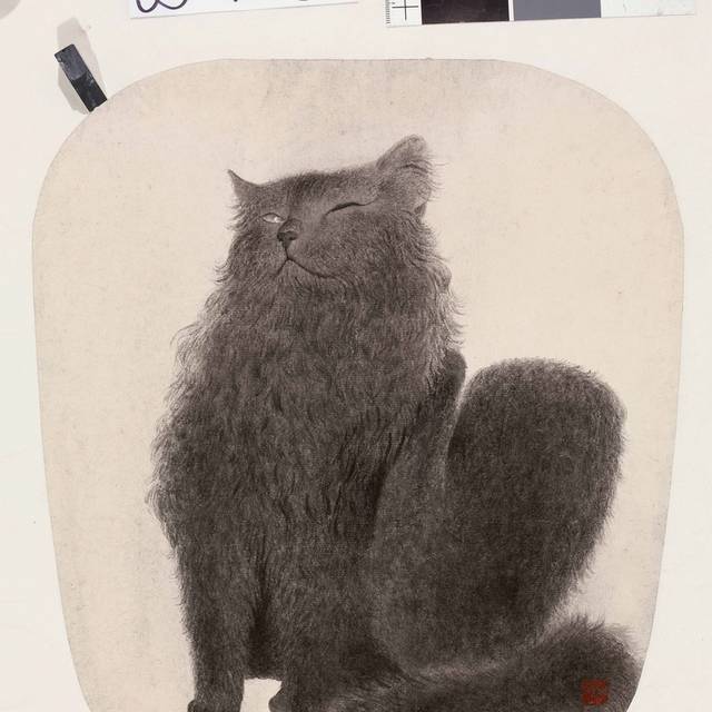 黑猫镜心装饰画