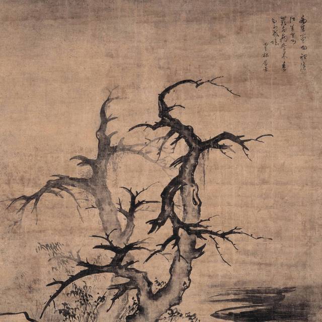 人物独钓图装饰画