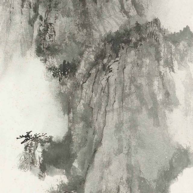 水墨山川装饰画