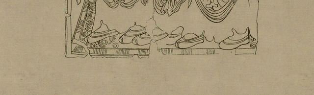 石窟克孜尔壁画线描装饰画5