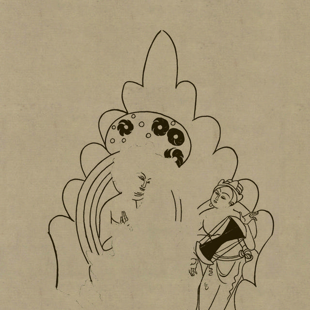 莫高窟敦煌壁画线描画4