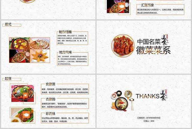 中国名菜PPT模板