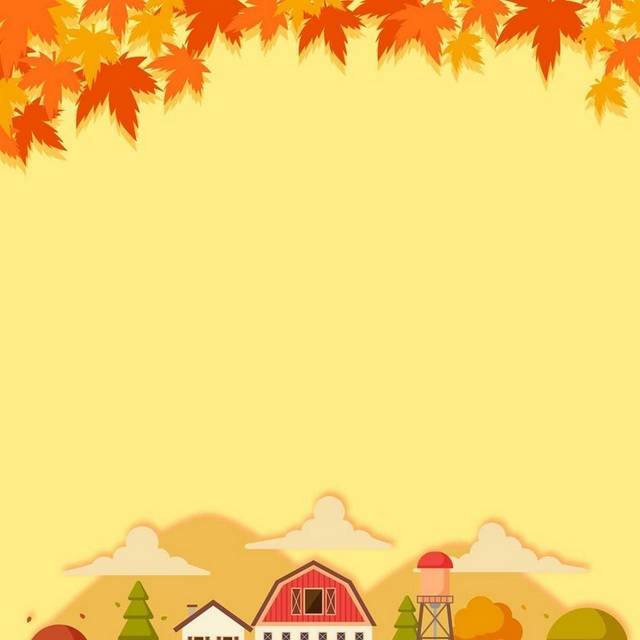 秋天落叶风景背景