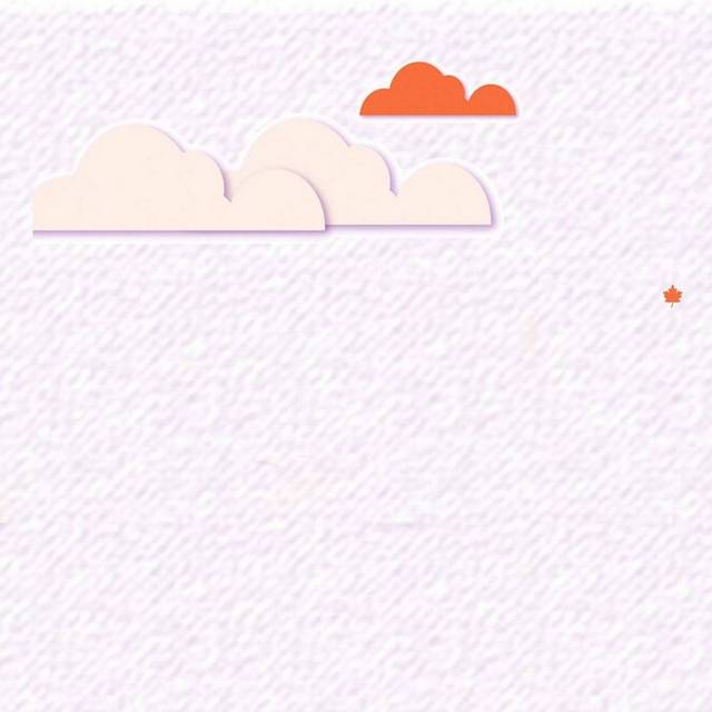 秋天创意简约手绘素材1