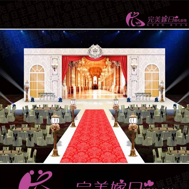 欧式豪华婚礼背景
