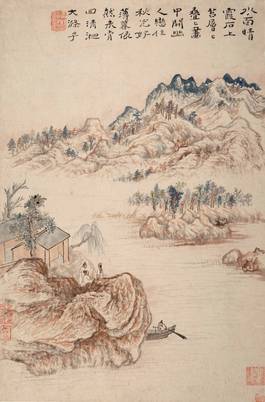古代水墨山水图_图品汇