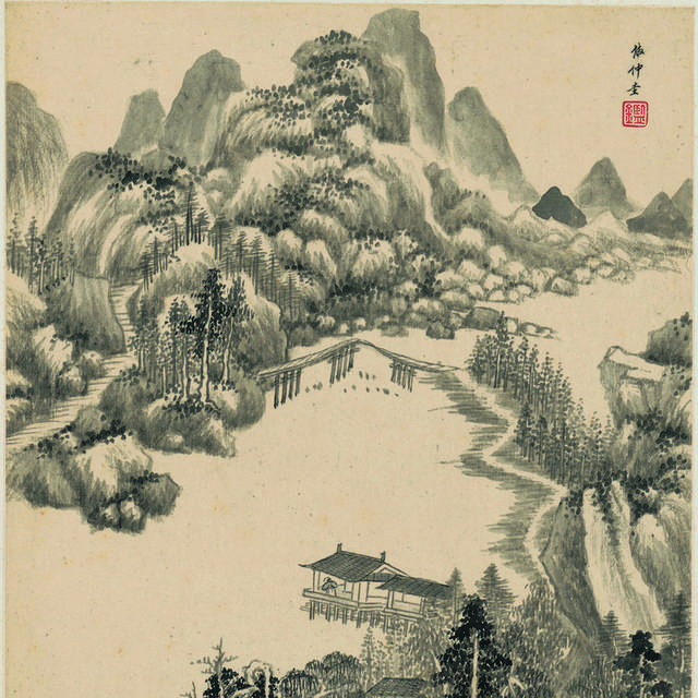 精品水墨山水画图片