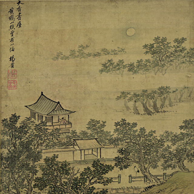 古典建筑山水装饰画