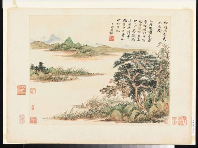 中式古典山水画