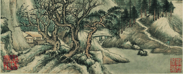 水墨山水画真迹王鉴_图品汇