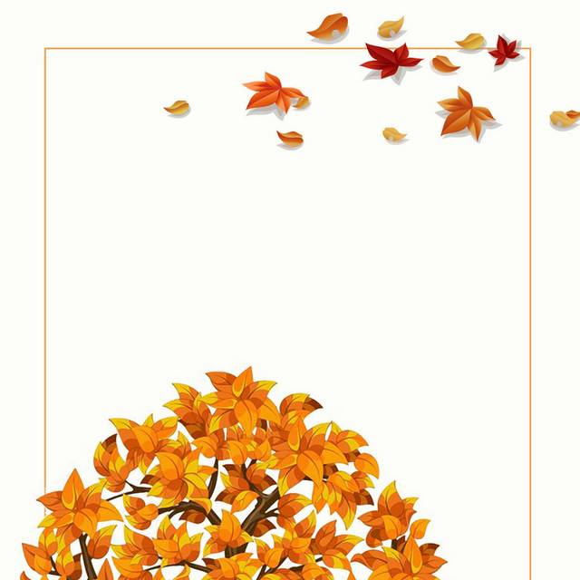创意秋日手绘秋季素材1