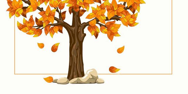 创意秋日手绘秋季素材1