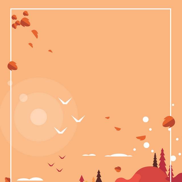 创意秋季手绘素材5