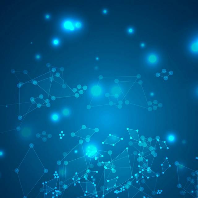 蓝色生物分子科技背景