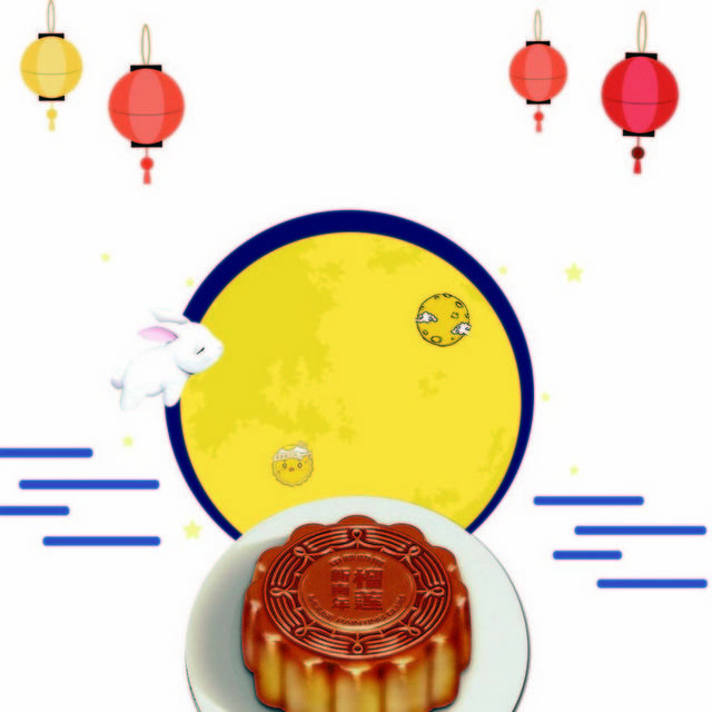 中秋月饼背景12