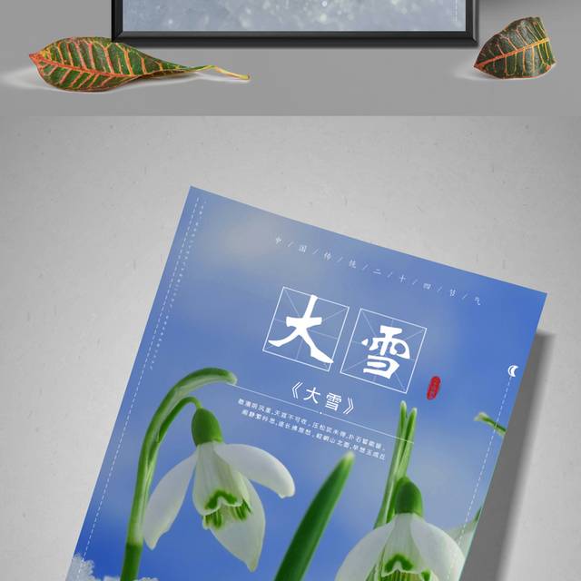 中国传统节气大雪海报素材