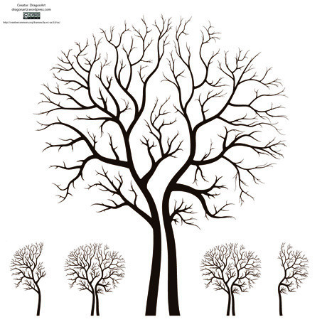 树干画法纹理图片