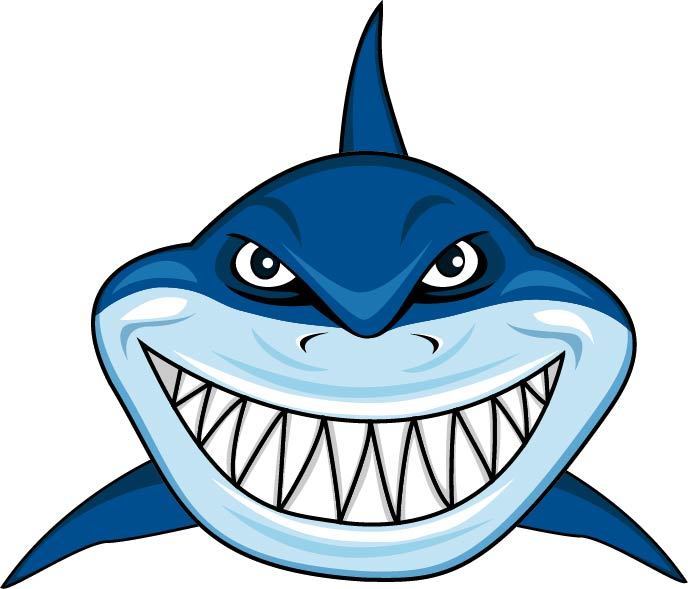 笑的鲨鱼素材