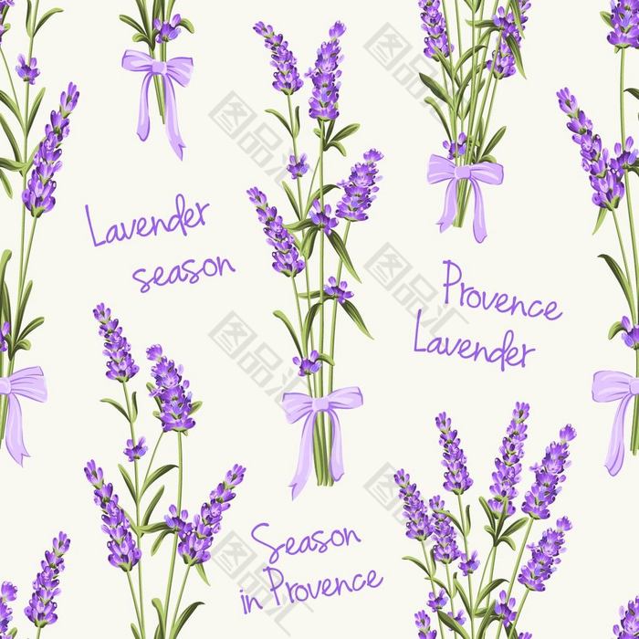 紫罗兰花图案背景 图品汇