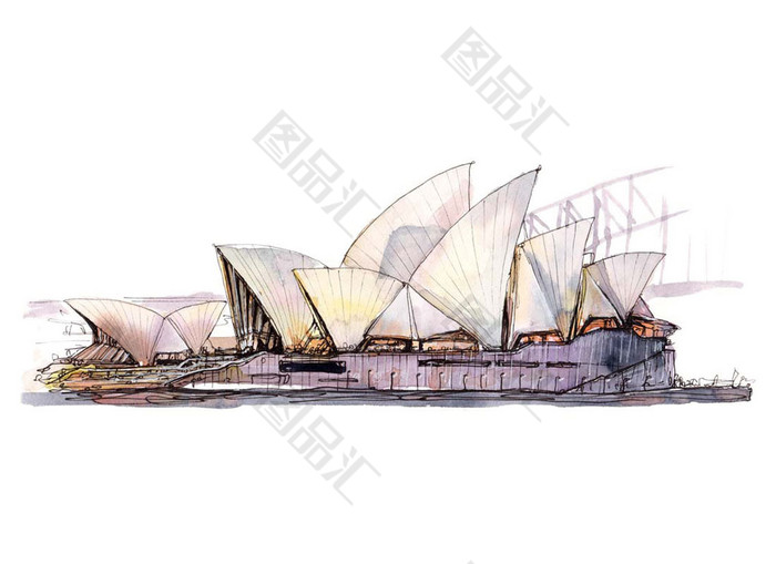 悉尼歌剧院美术作品图片