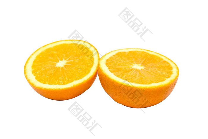 橙子一切两半 图品汇