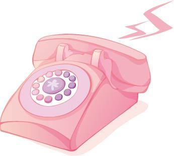 粉色电话图标图片