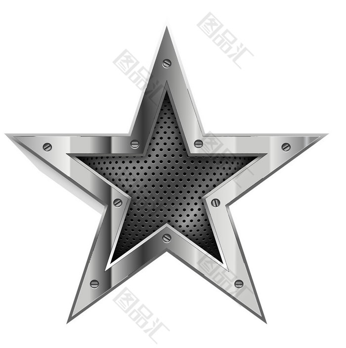 金属创意五角星素材 图品汇