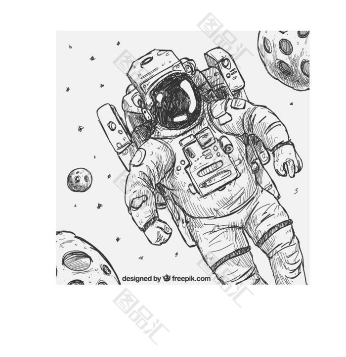 月球宇航服设计稿图片
