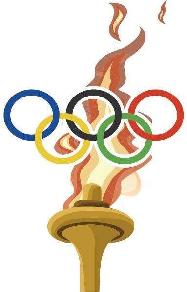 奥运圣火卡通图片