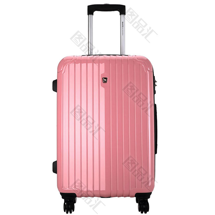 粉红旅行箱