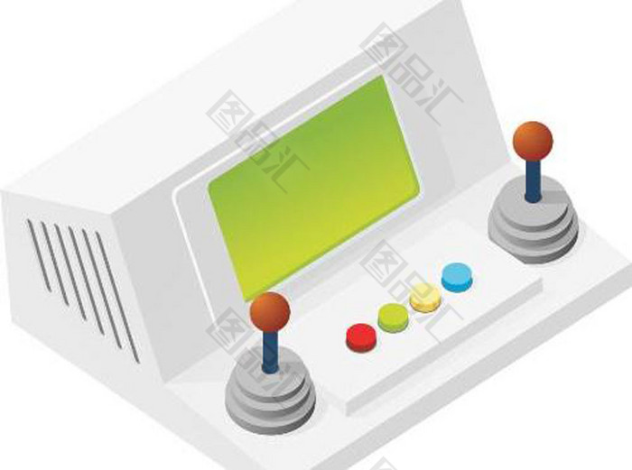 手繪白色遊戲機