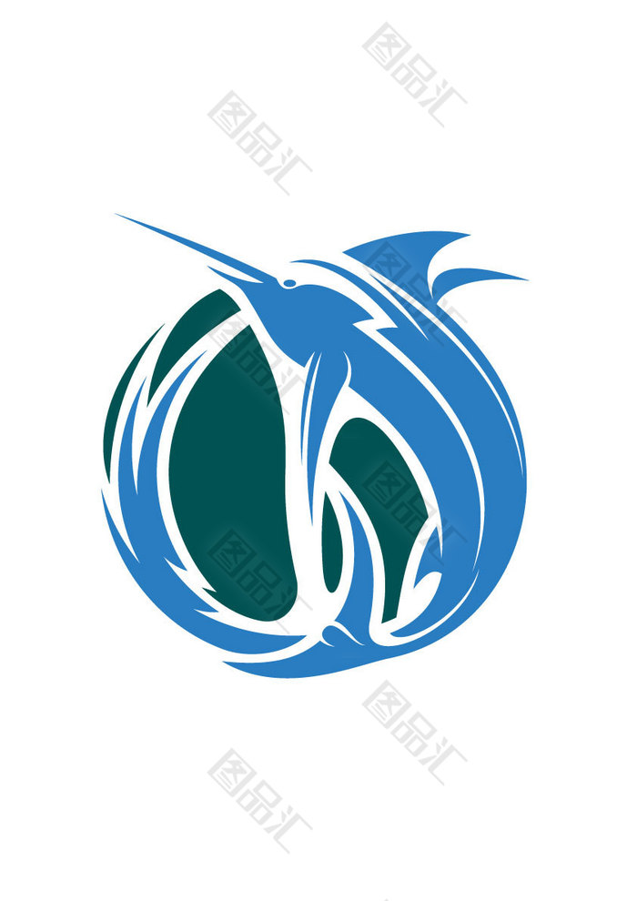 魚類海豚標誌logo