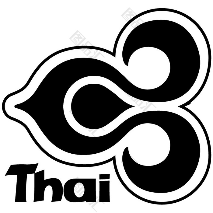黑色素材标识logo