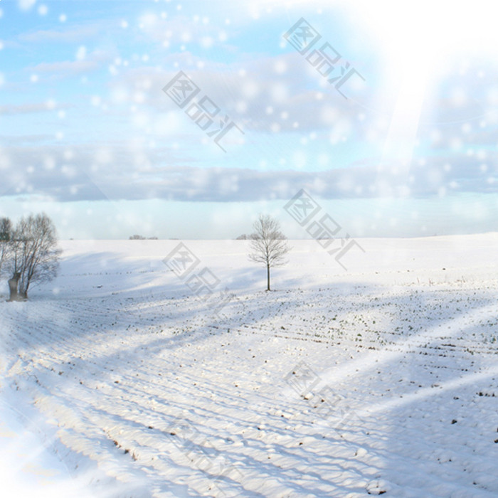 冬天雪地主图背景 图品汇