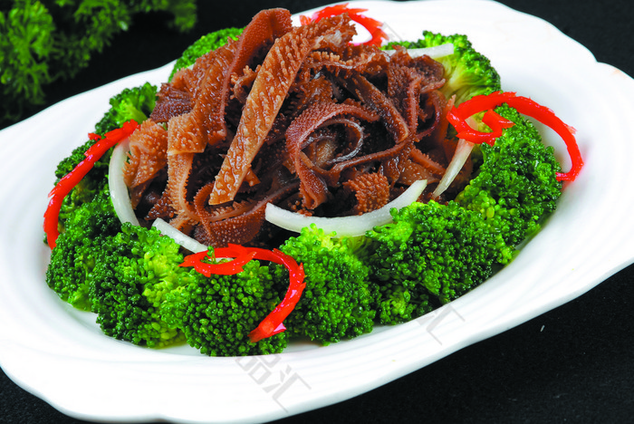 绿色毛肚