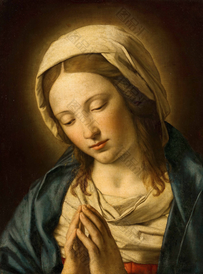 祈祷的圣女名画图片