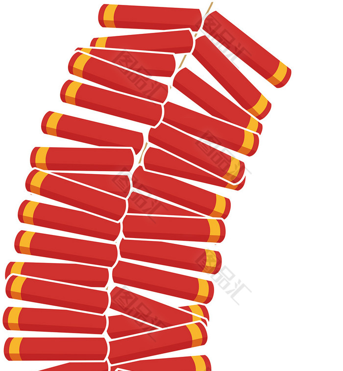 下载,该作品主要内容是一串鞭炮矢量素材,格式为ai,颜色模式是cmyk,源