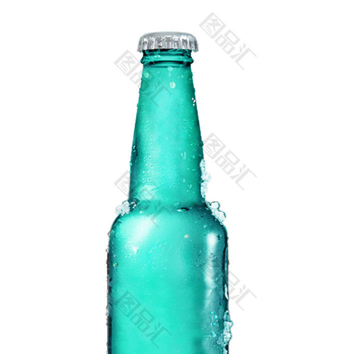 蓝色酒瓶设计素材 图品汇